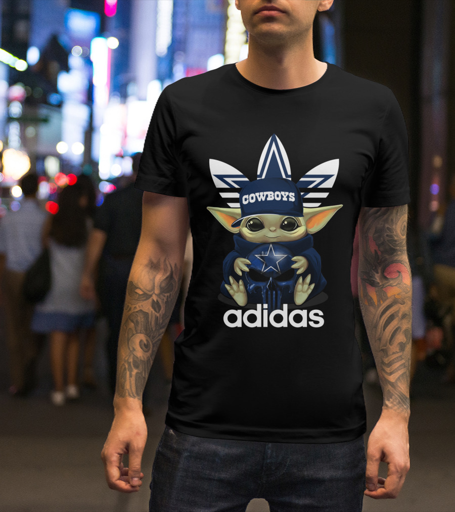 Yoda Cowboys Dallas Logo Star Wars Fan Merchandise T-Shirt