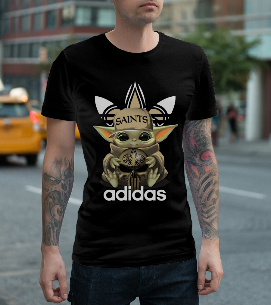 Saints Yoda 1 New Orleans Fleur-de-lis T-Shirt