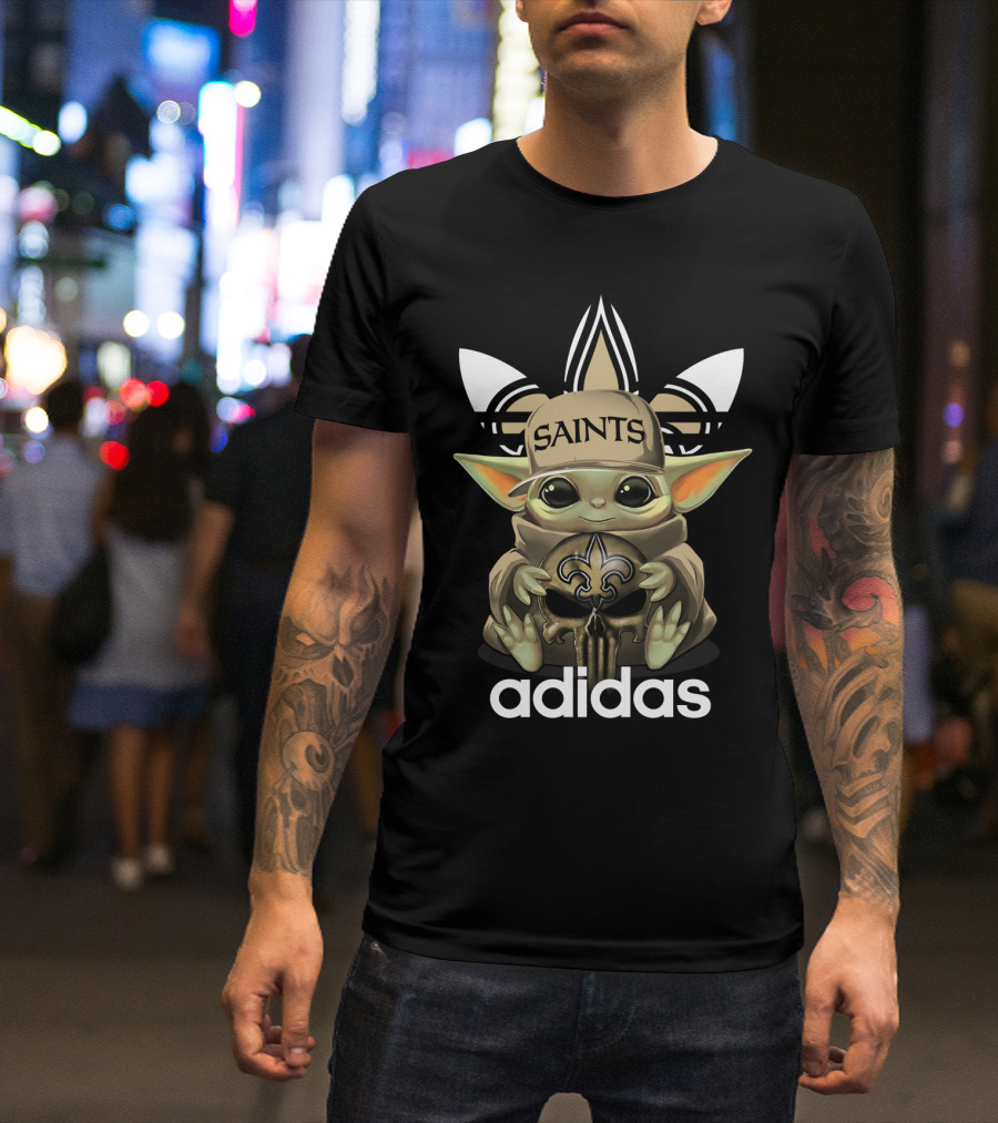 Saints Yoda 1 New Orleans Fleur-de-lis T-Shirt