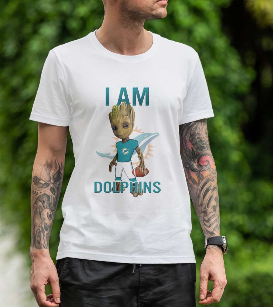 I Am Groot Dolphins T-Shirt