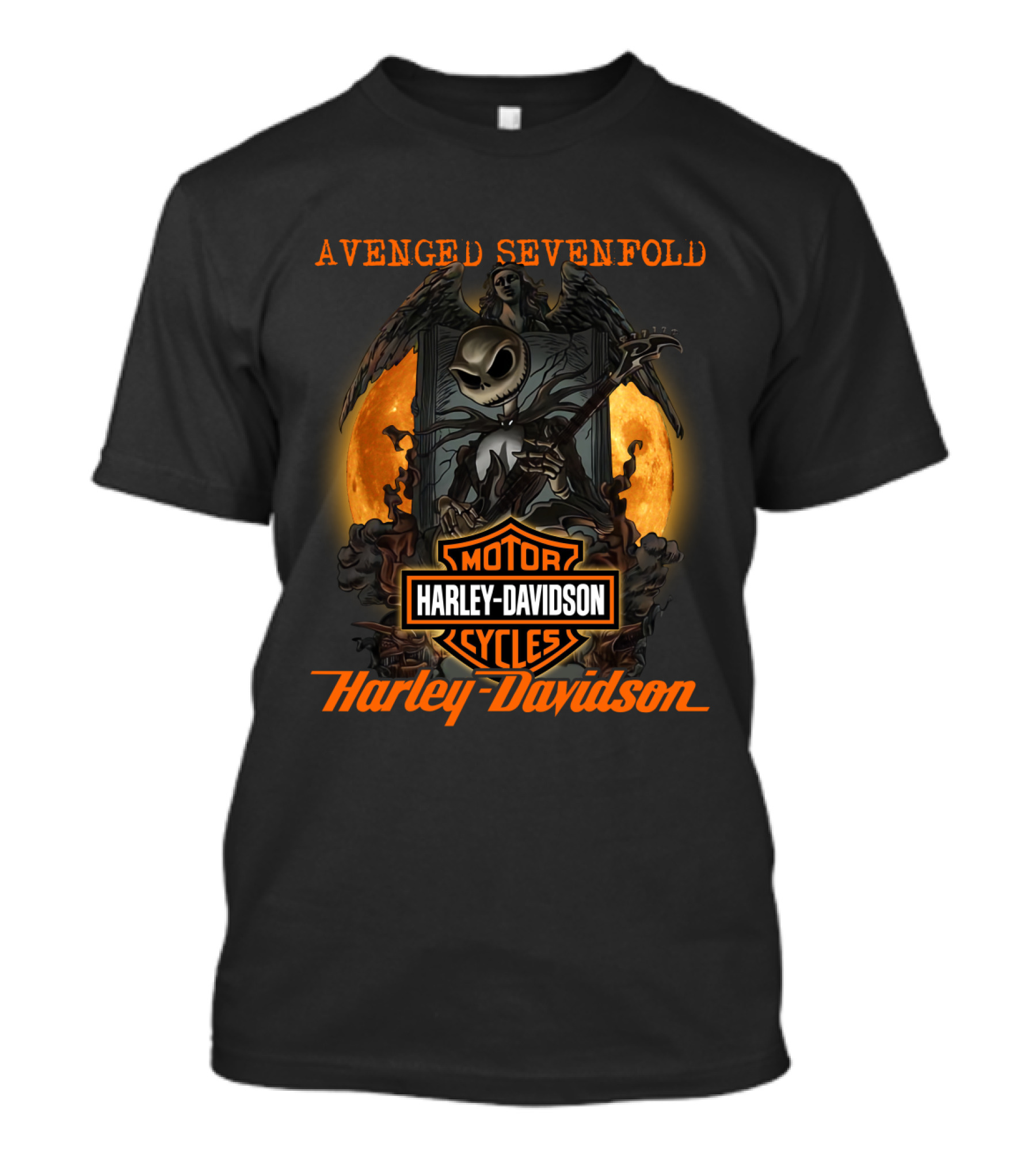 Avenged Sevenfold Harley Davidson Motor Cycles T-Shirt