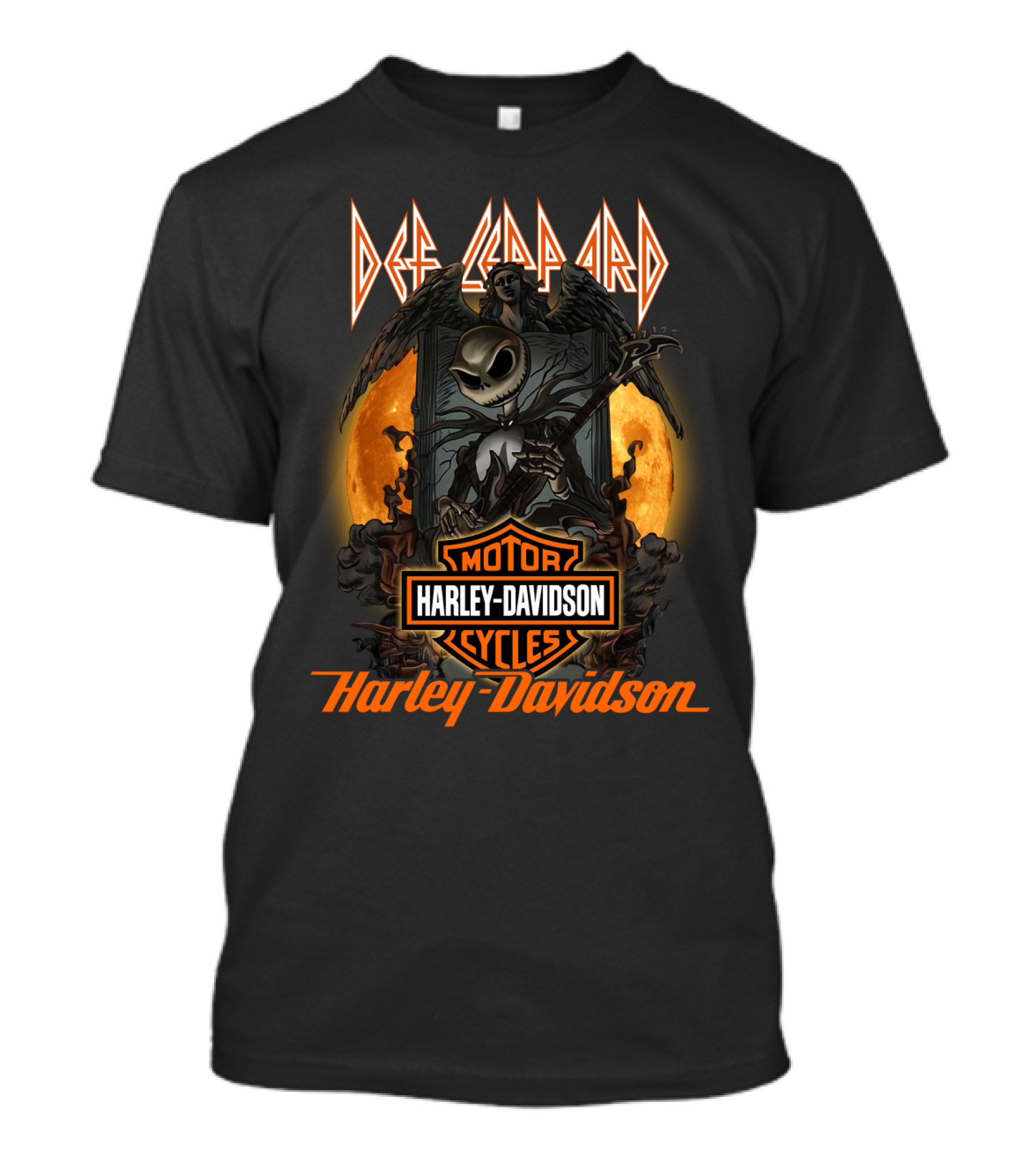 Def Leppard Harley Davidson Motor Cycles T-Shirt