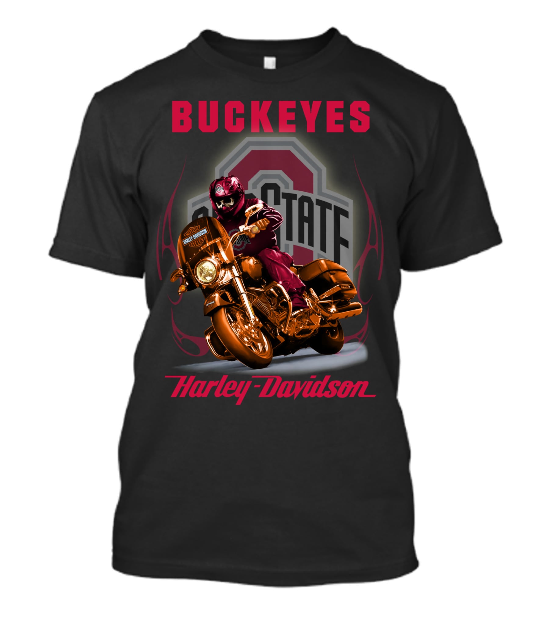 Buckeyes Harley Davidson Ohio State T-Shirt