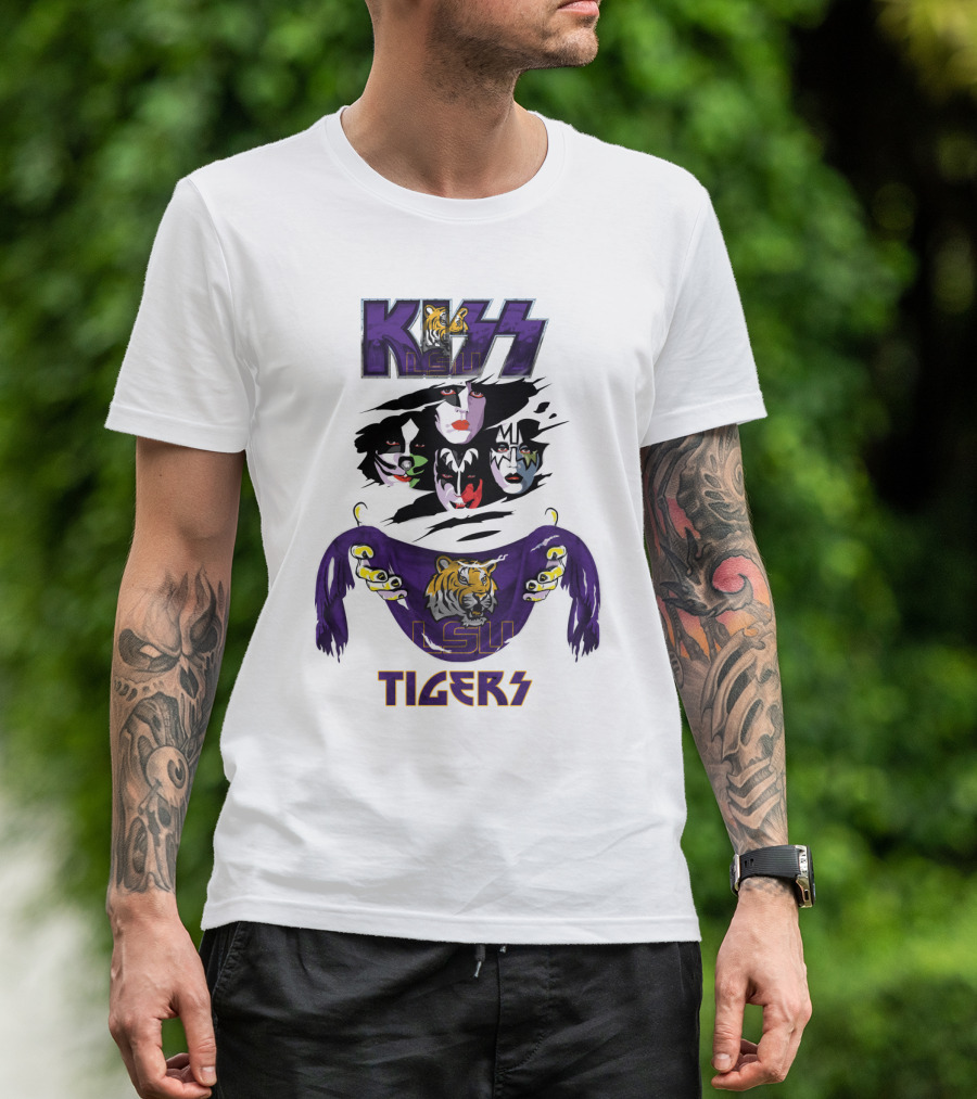 KISS LSU Tigers Ncaa Collaboration T-Shirt