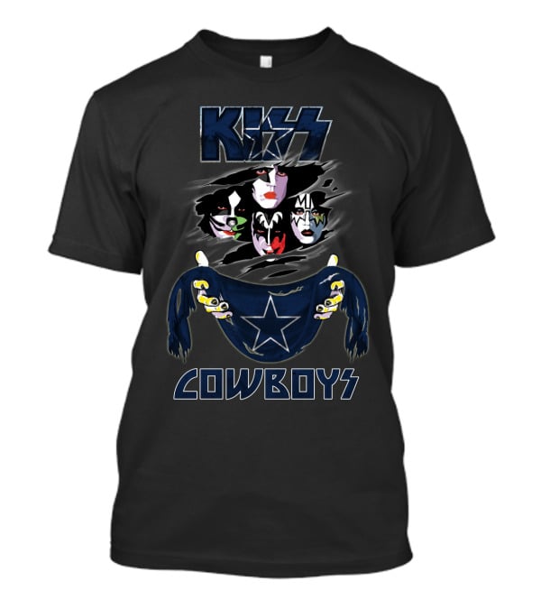 KISS Cowboys Dallas NFL Band T-Shirt