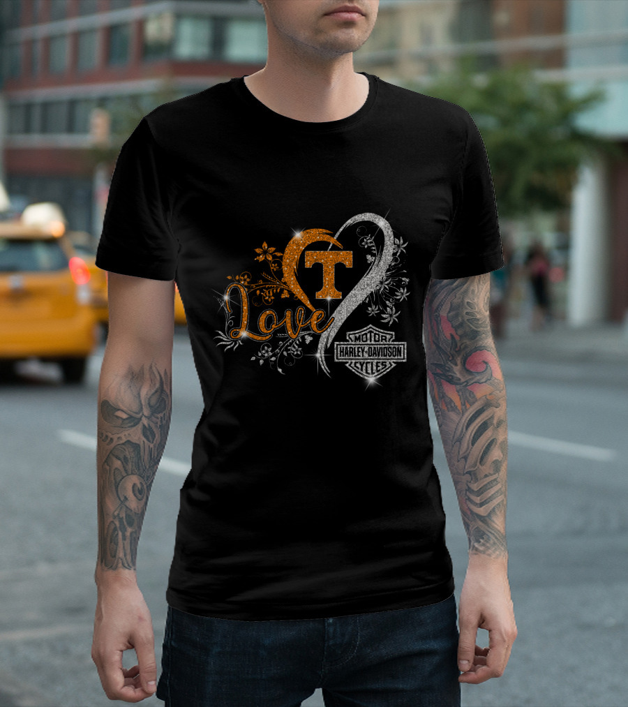 Love Tennessee Volunteers Harley Davidson Cycles T-Shirt