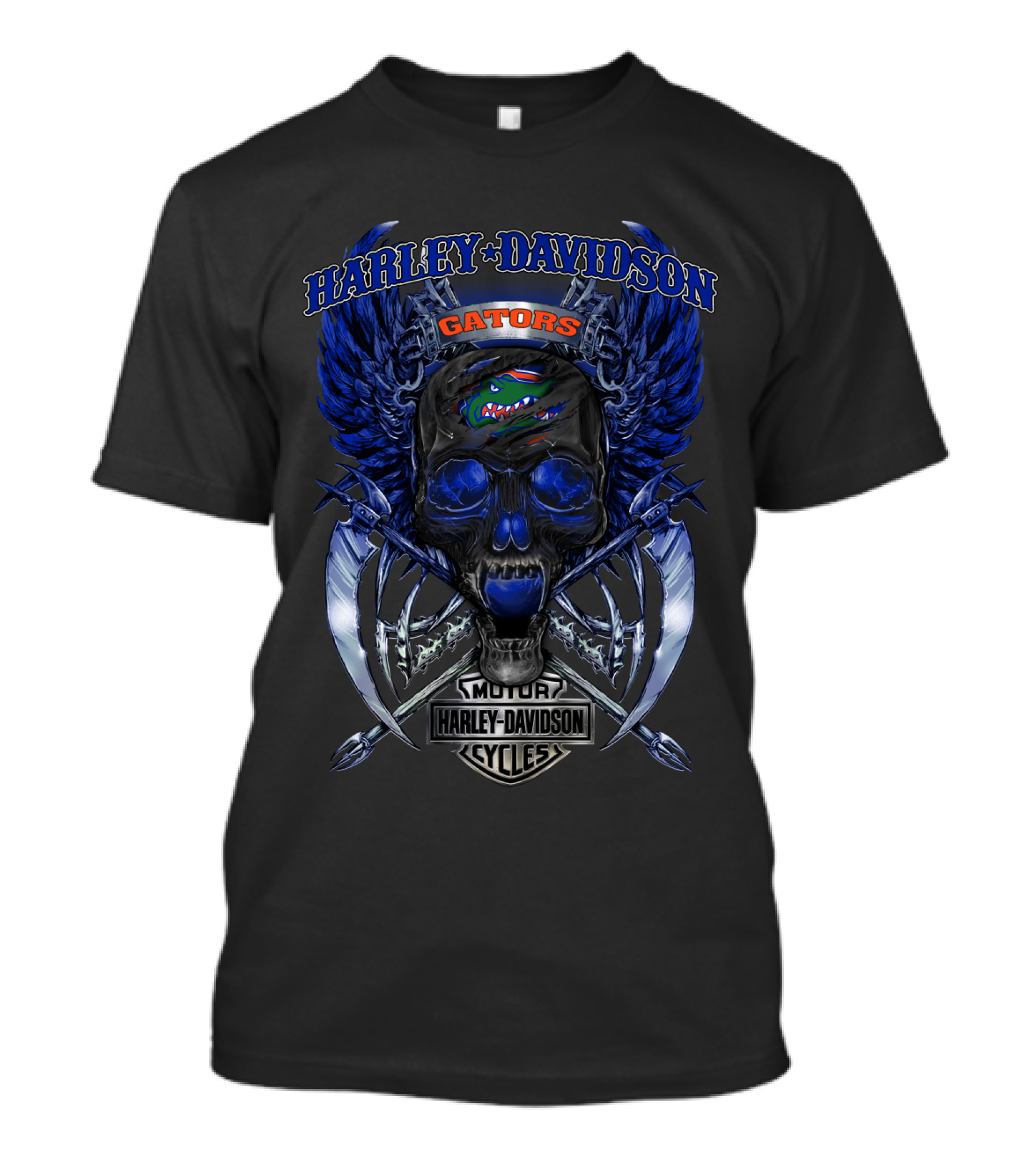 Harley Davidson Gators Motor Cycles Vna Florida Gators T-Shirt