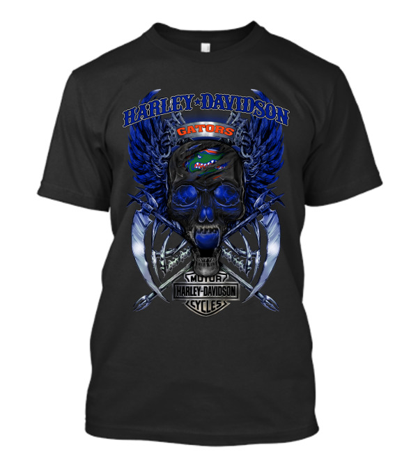 Harley Davidson Gators Motor Cycles Vna Florida Gators T-Shirt
