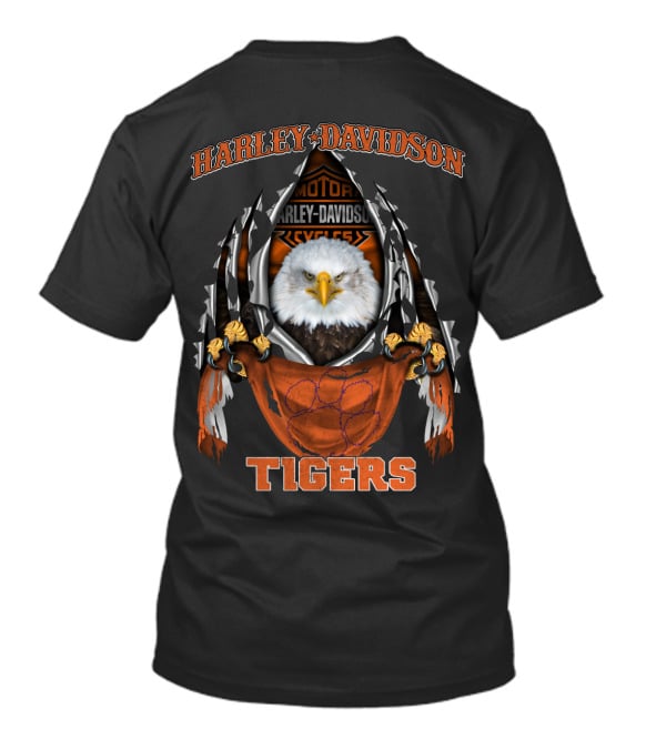 Harley Davidson Tigers Eagle Motor Harley Davidson Cycles T-Shirt