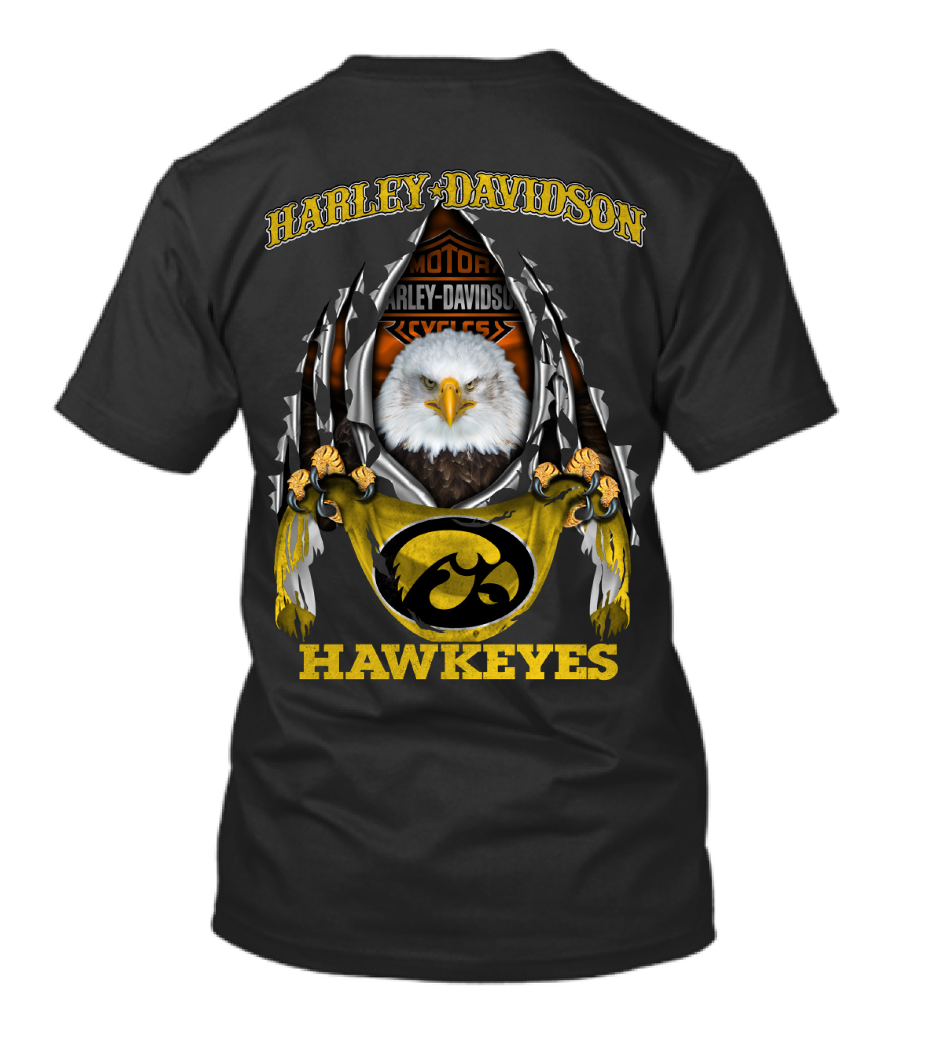 Harley Davidson Motor Cycles Hawkeyes T-Shirt
