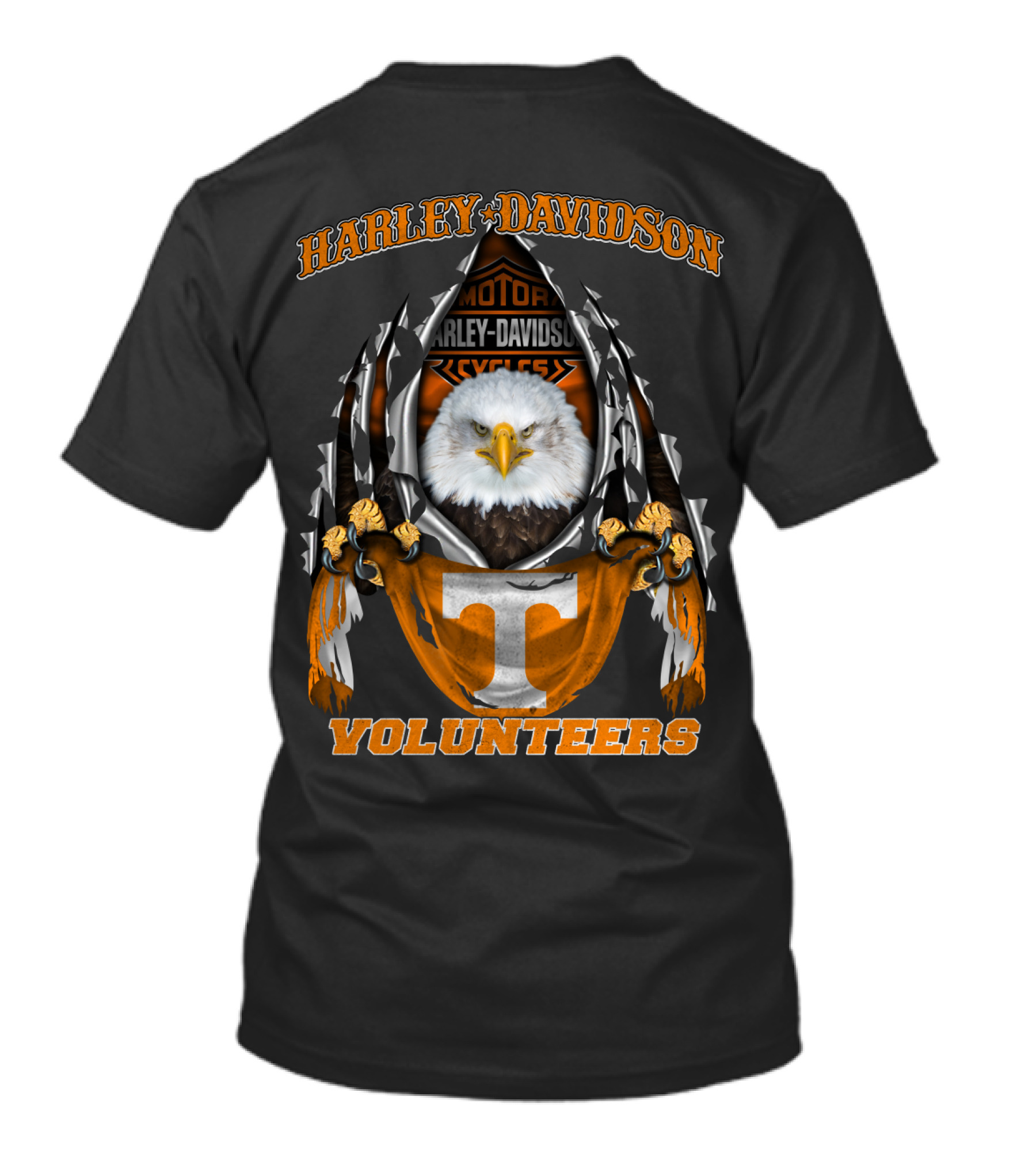 Harley Davidson Volunteers Tennessee Eagles Ncaa 3003 T-Shirt