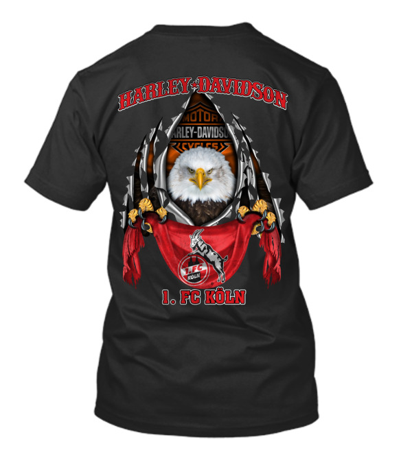 Harley Davidson 1. Fc Köln Motor Cycles Eagle T-Shirt