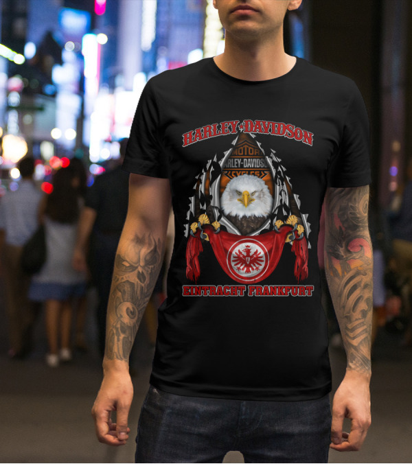 Harley Davidson Motorcycles Eintracht Frankfurt Eagle T-Shirt
