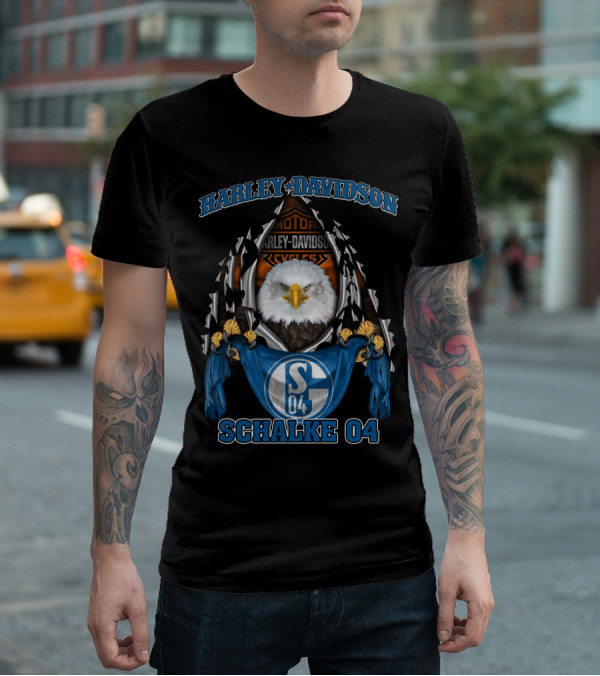 Harley Davidson Motor Cycles Schalke T-Shirt