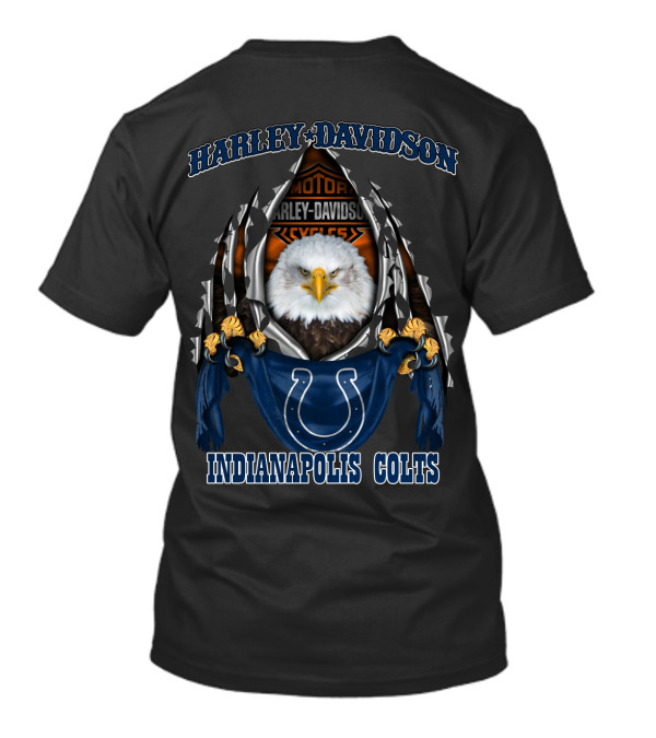 Harley Davidson Motor Indianapolis Colts Eagle T-Shirt
