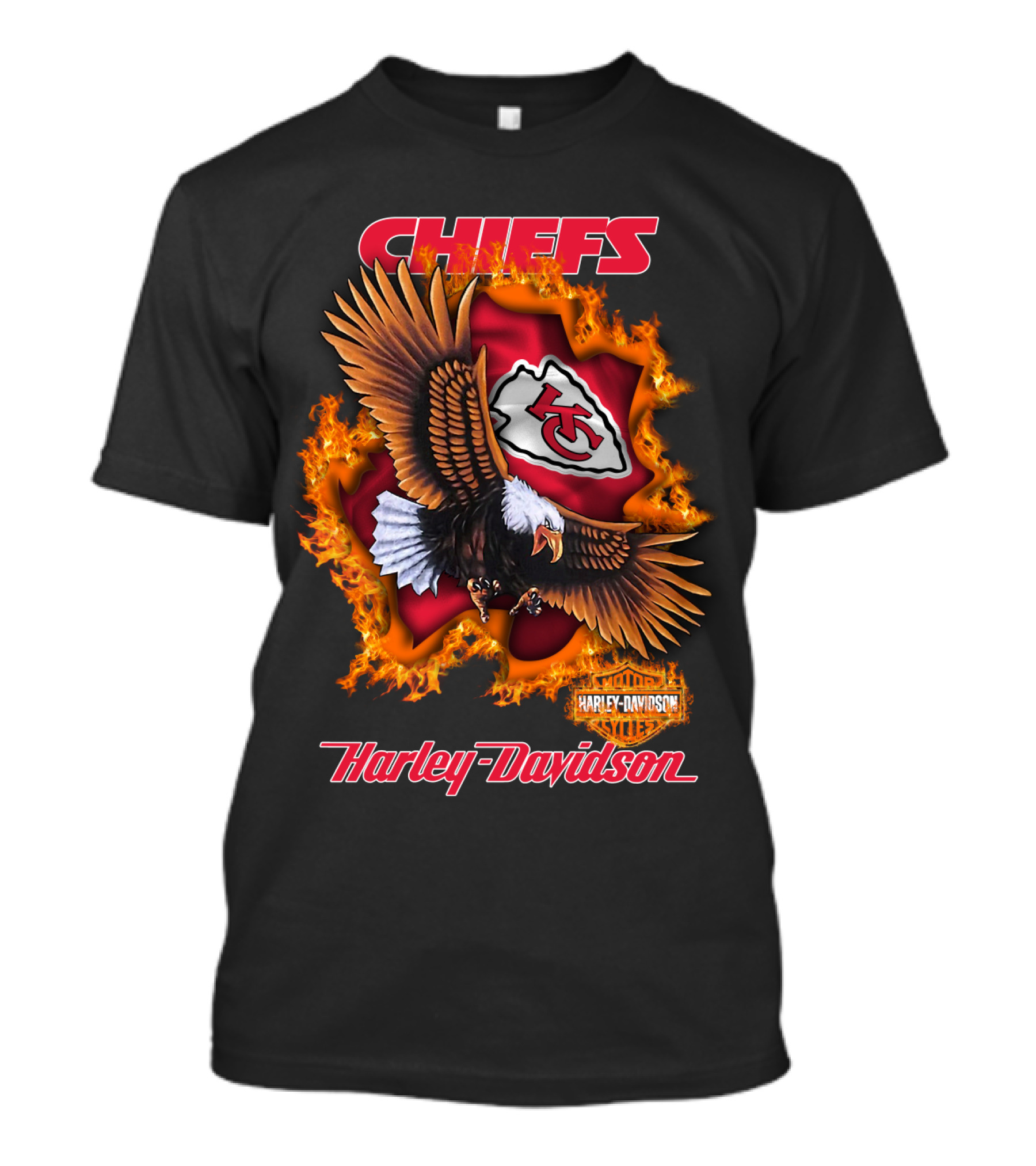 Chiefs Harley Davidson Kansas City Chiefs Eagle T-Shirt