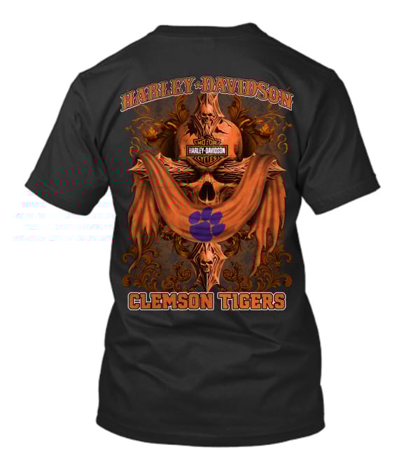 Harley Davidson Motor Cycles Clemson Tigers T-Shirt