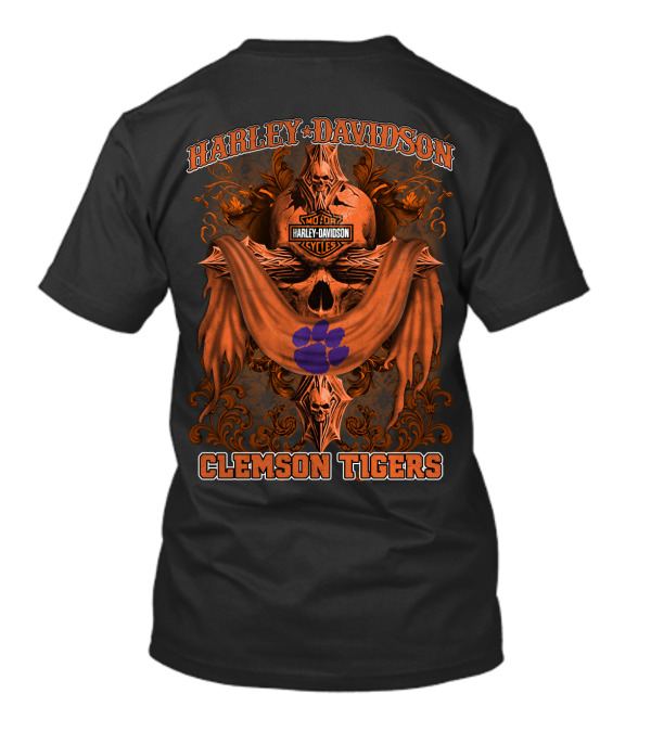 Harley Davidson Motor Cycles Clemson Tigers T-Shirt