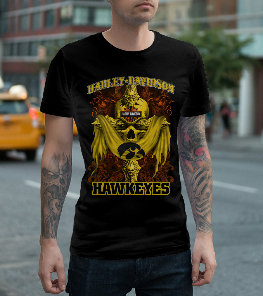 Harley Davidson Motorcycles Hawkeyes T-Shirt