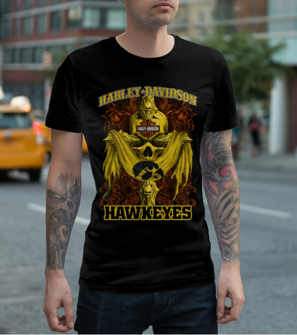 Harley Davidson Motorcycles Hawkeyes T-Shirt