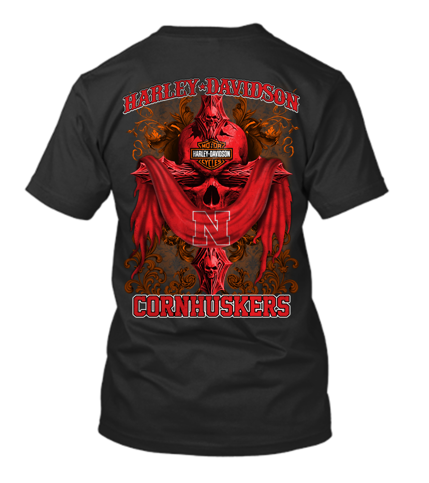 Harley Davidson Cornhuskers Nebraska Motorcycles N T-Shirt