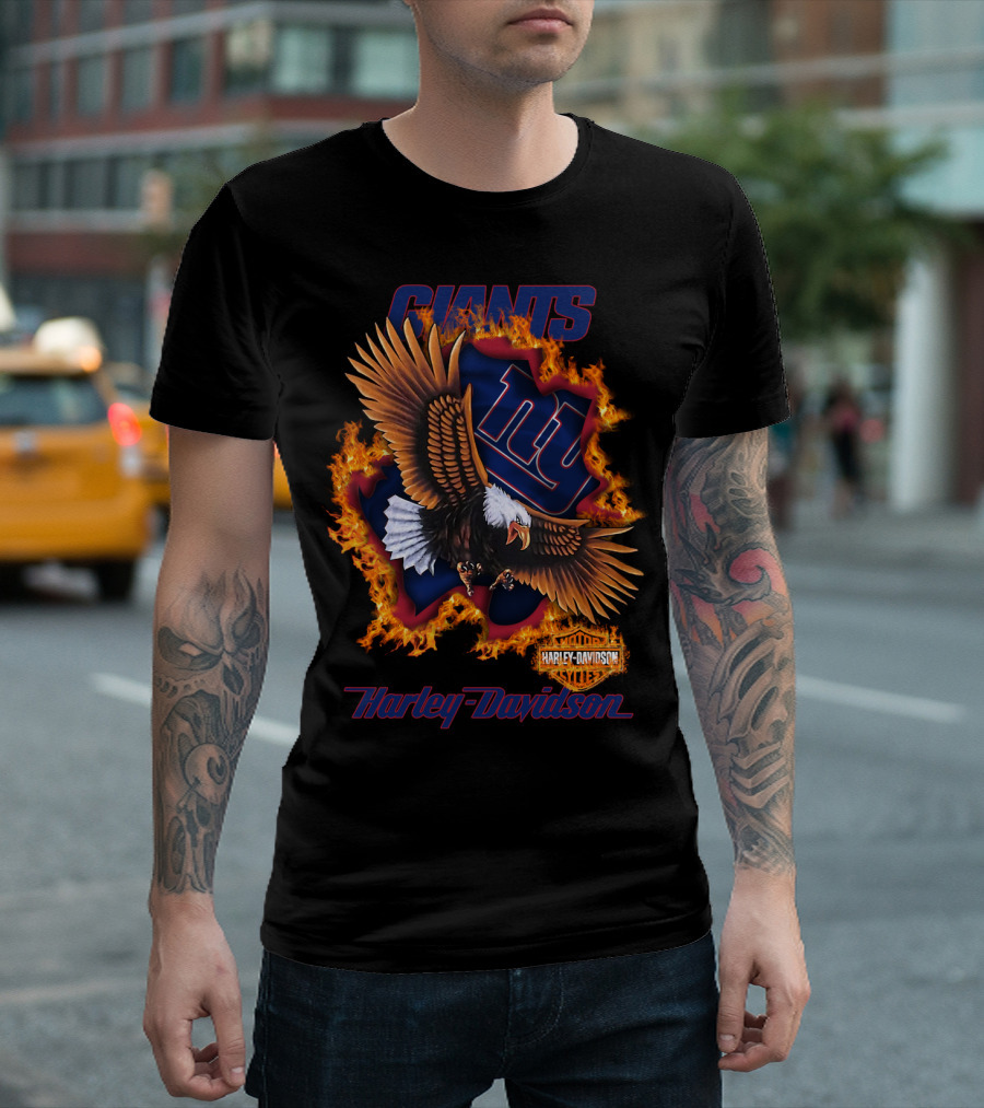 Giants Harley Davidson New York Giants Nfl 84 T-Shirt