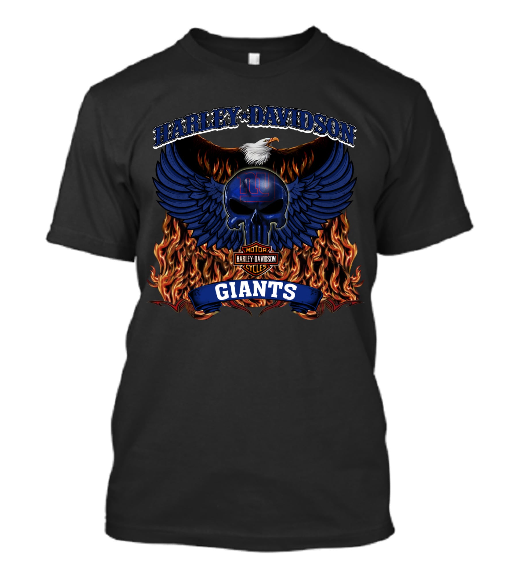 Harley Davidson Motorcycles New York Giants Nfl T-Shirt
