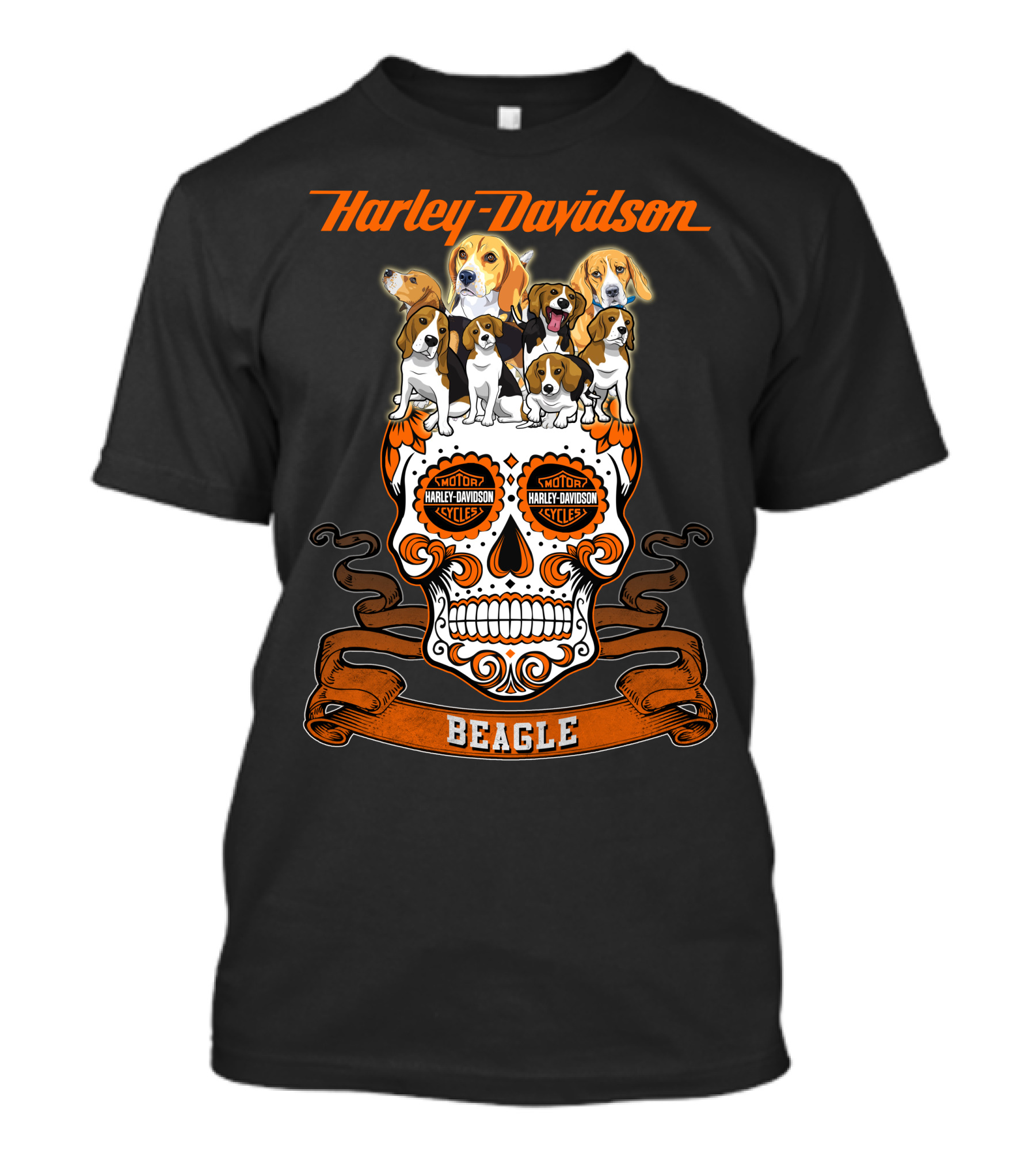 Harley Davidson Motor Cycles Beagle T-Shirt