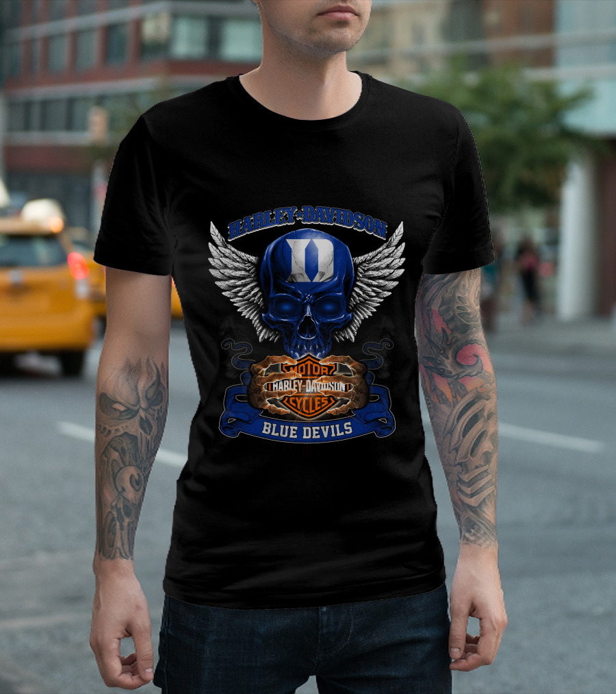 Harley Davidson Blue Devils Motorcycles Duke T-Shirt
