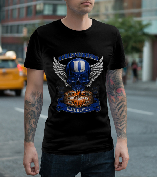 Harley Davidson Blue Devils Motorcycles Duke T-Shirt