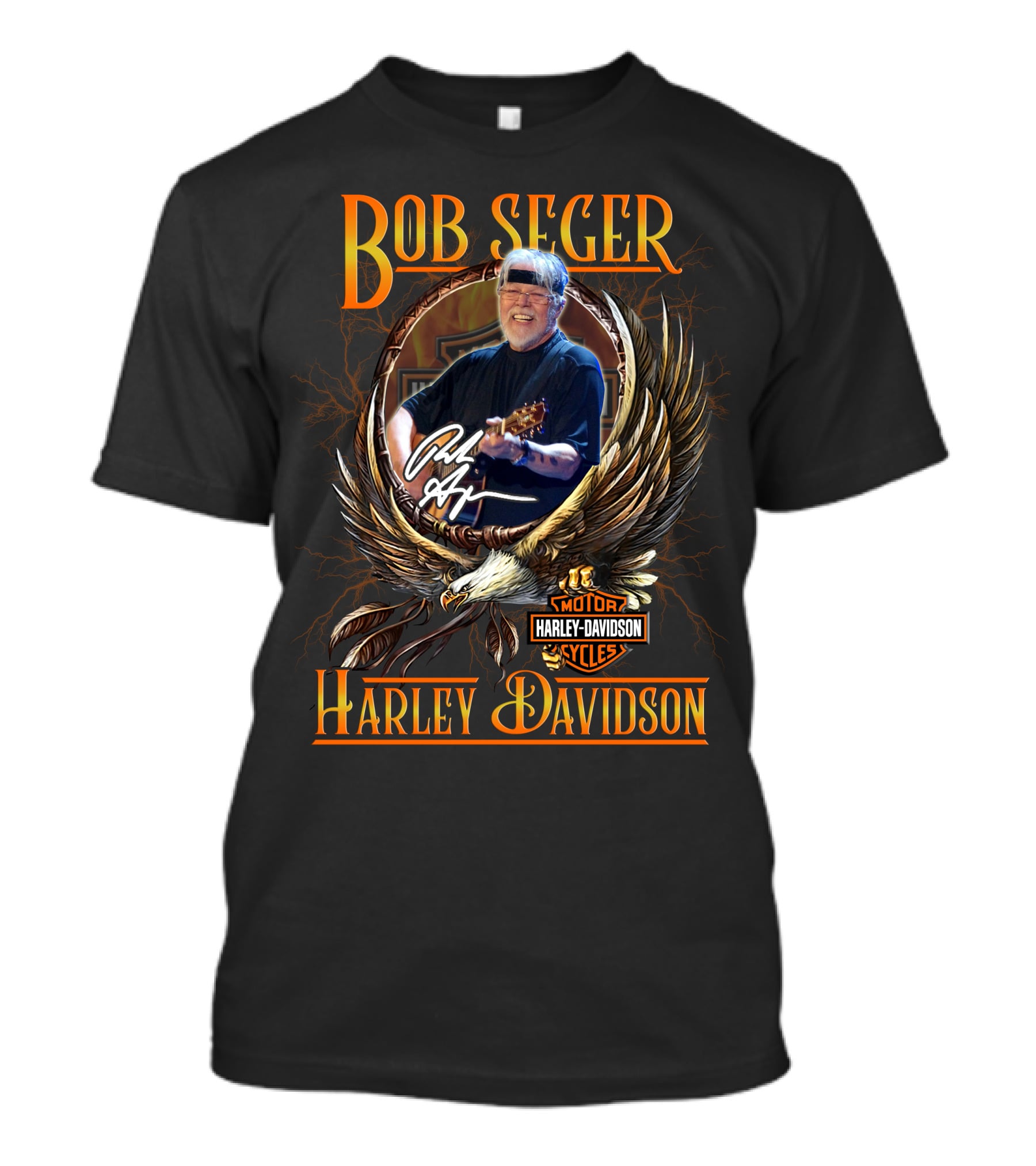 Bob Seger Harley Davidson Motor Cycles Hd198 T-Shirt