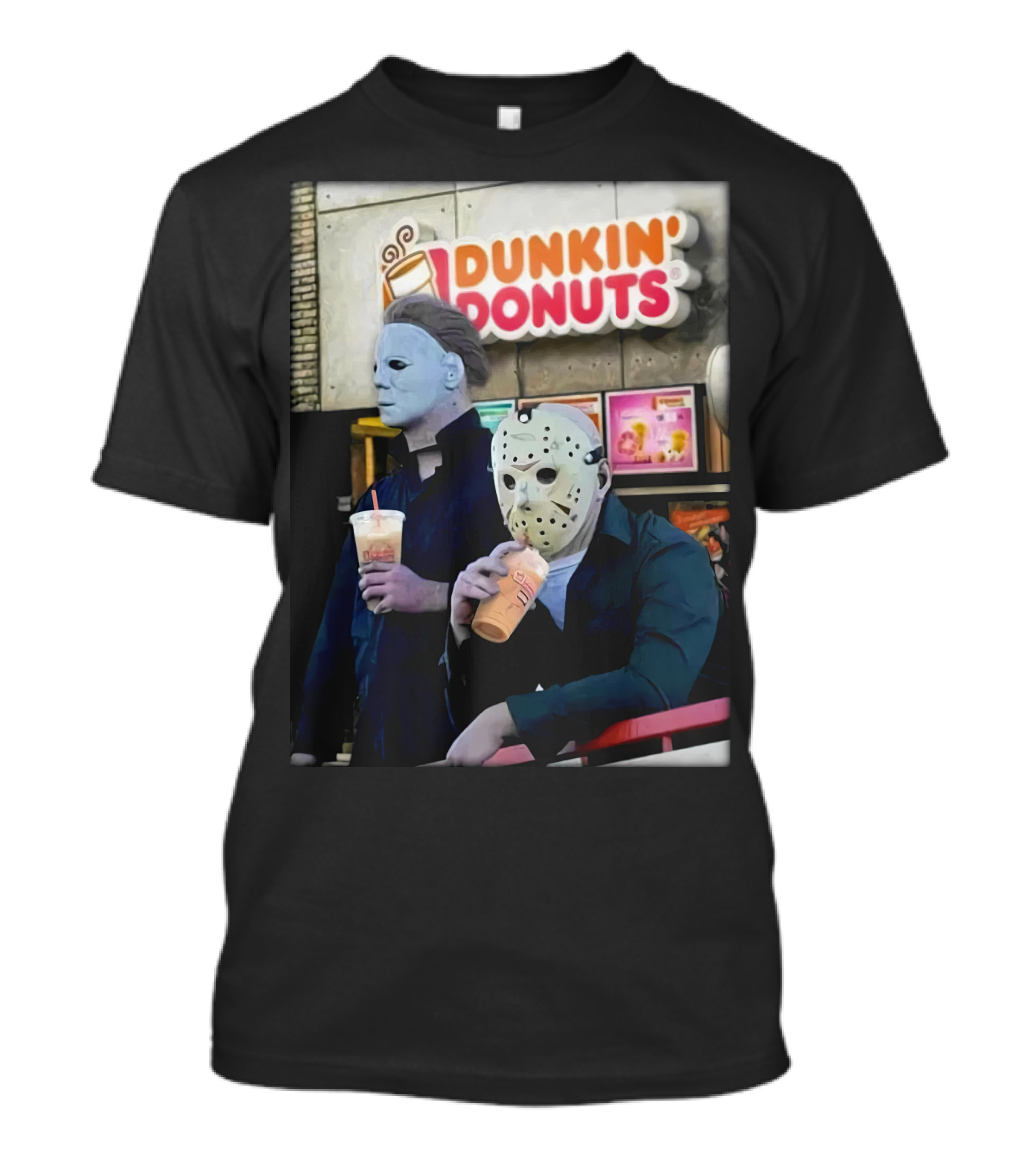 DK HLW Dunkin Donuts Michael Jason T-Shirt