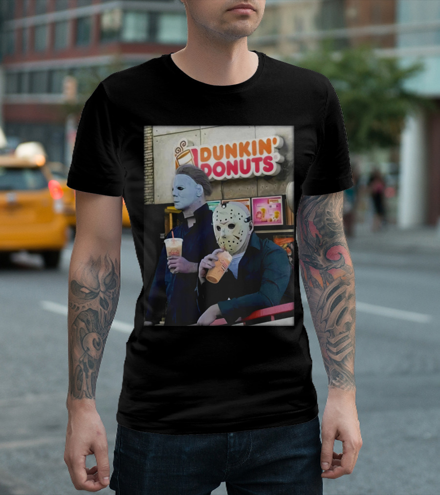 DK HLW Dunkin Donuts Michael Jason T-Shirt