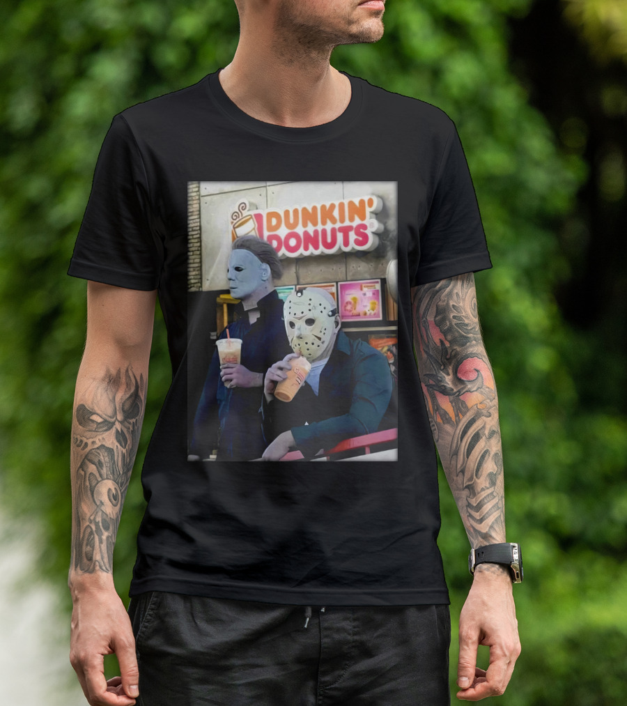 DK HLW Dunkin Donuts Michael Jason T-Shirt