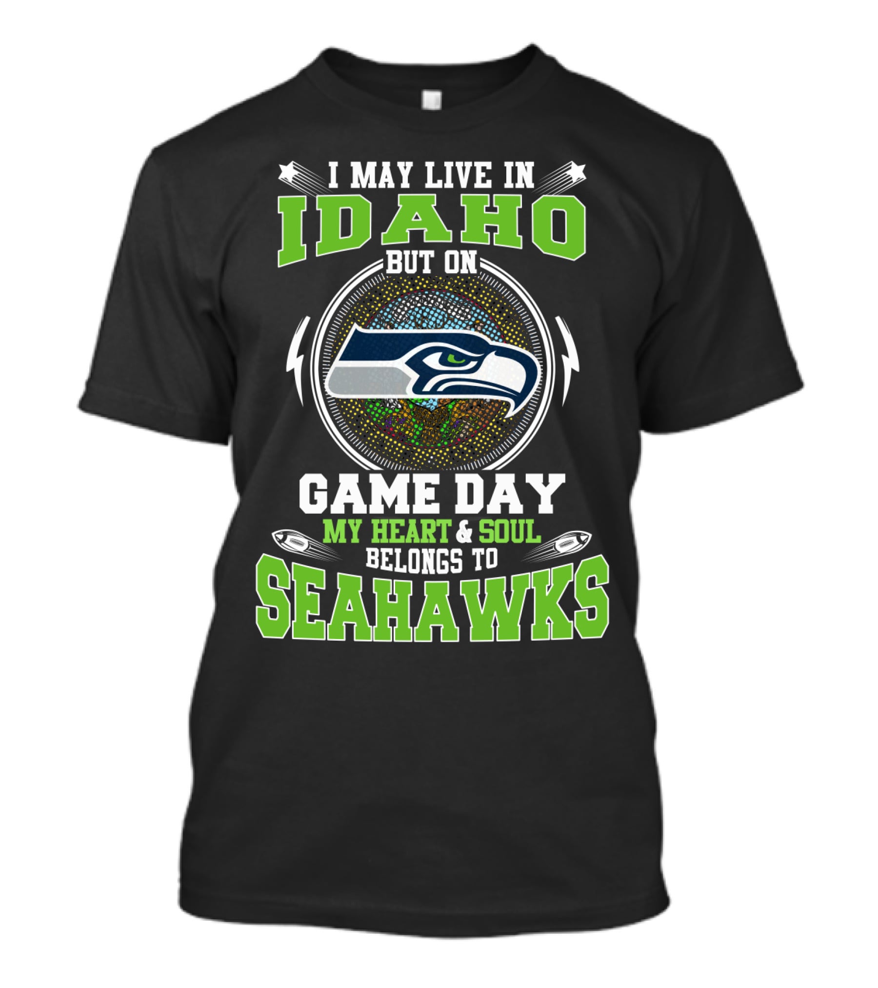 Idaho Game Day My Heart & Soul Belongs To Seahawks T-Shirt