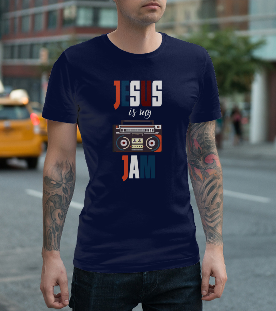 Jesus Is My Jam Boombox T-Shirt
