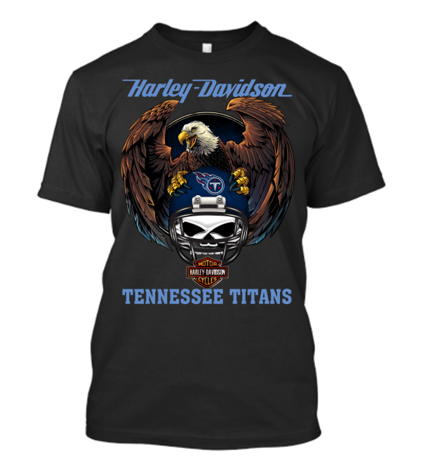 Harley Davidson Tennessee Titans Nfl Motor Cycles T-Shirt