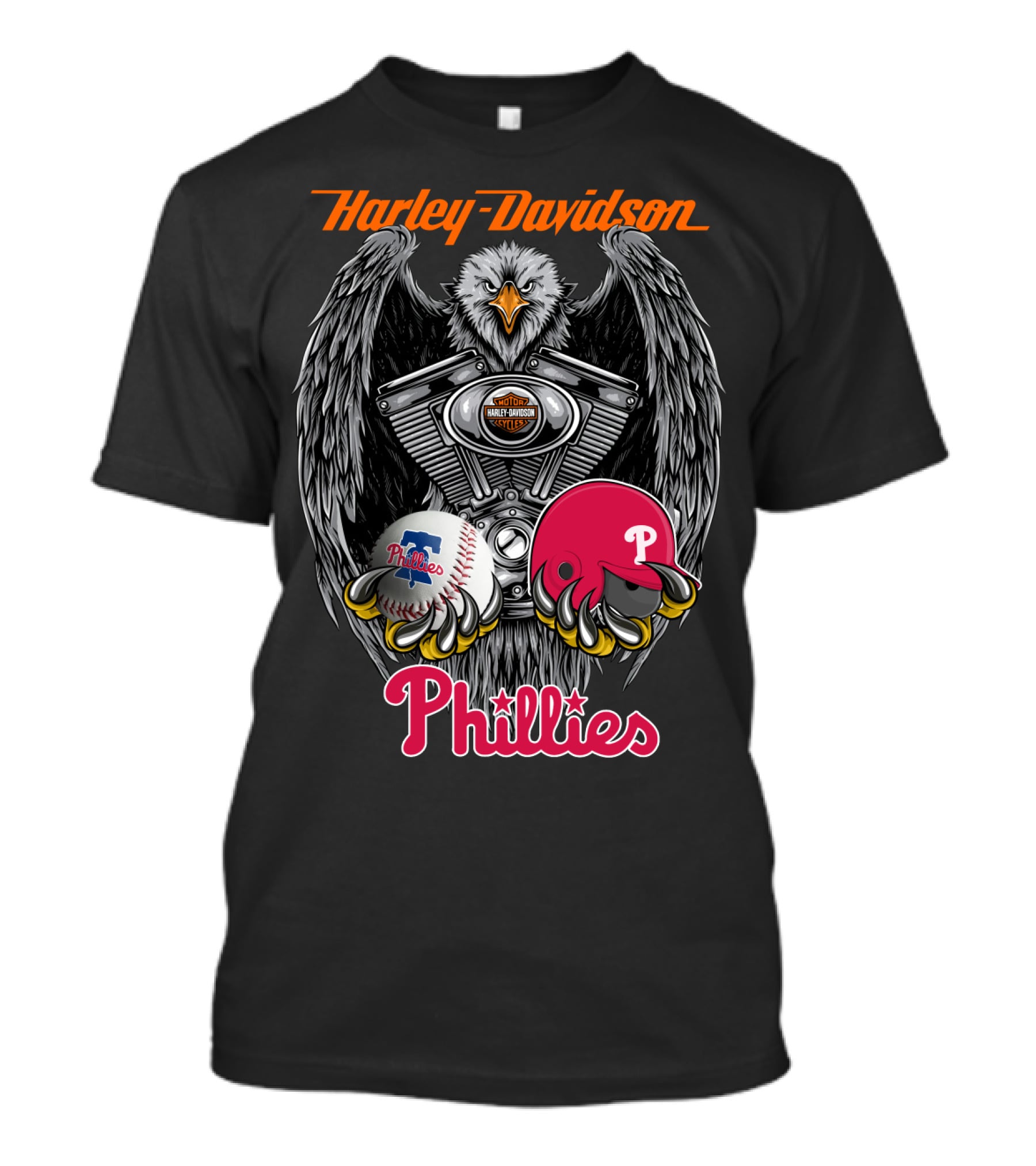 Harley Davidson Eagles Phillies Mlb 46 Pp1 T-Shirt