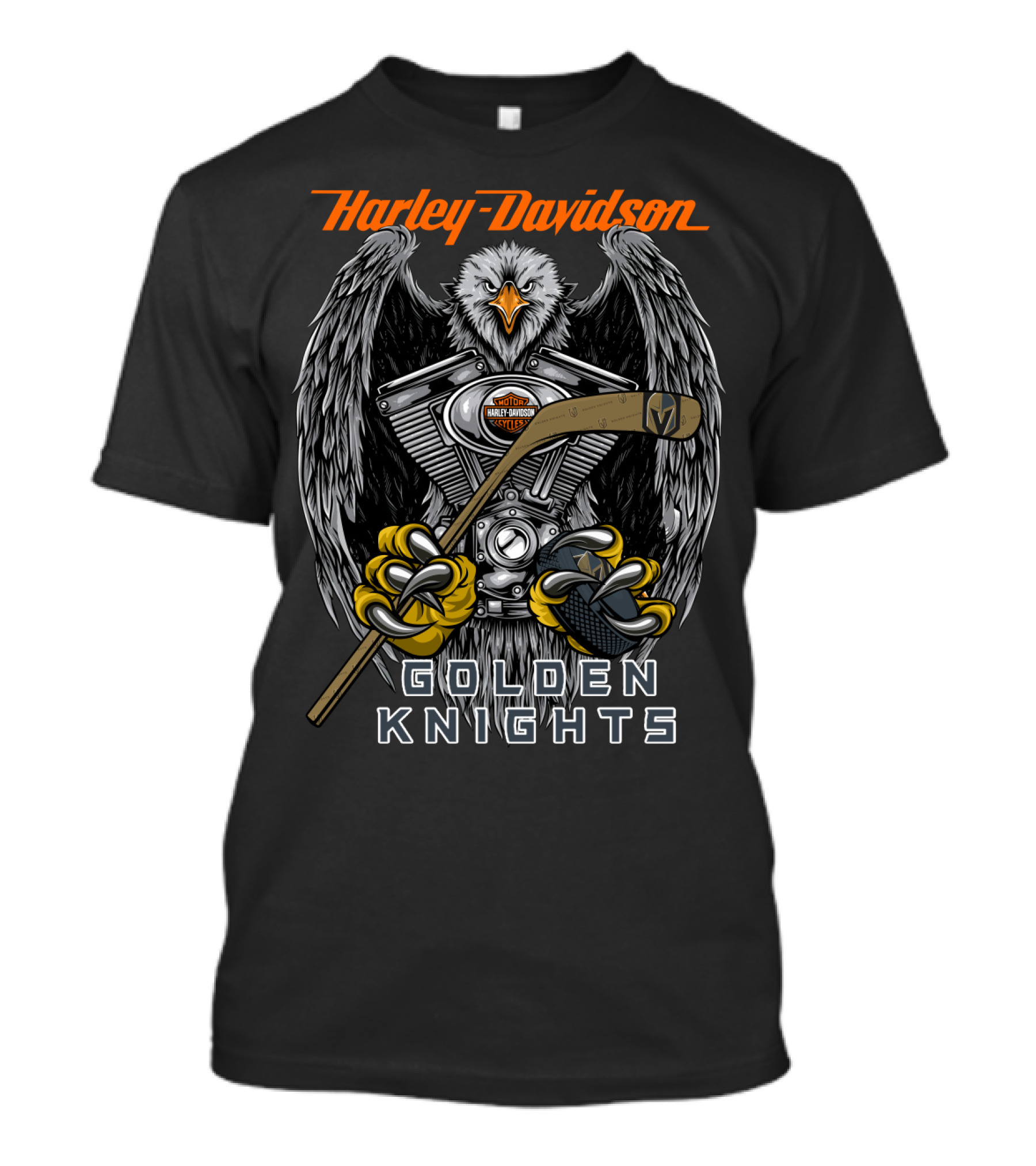 Harley Davidson Golden Knights Nhl Vgk T-Shirt