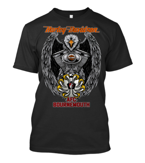 Harley Davidson Eagle Engine Afc Bournemouth T-Shirt