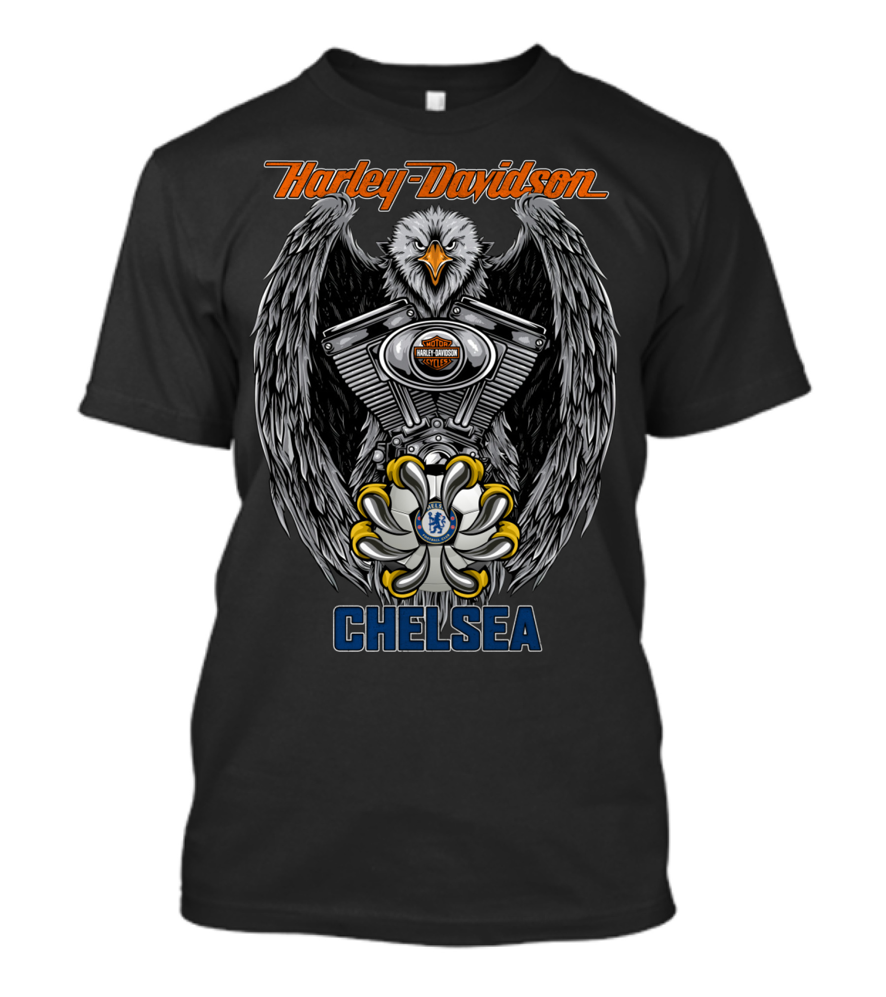 Harley Davidson Chelsea Eagle Engine T-Shirt