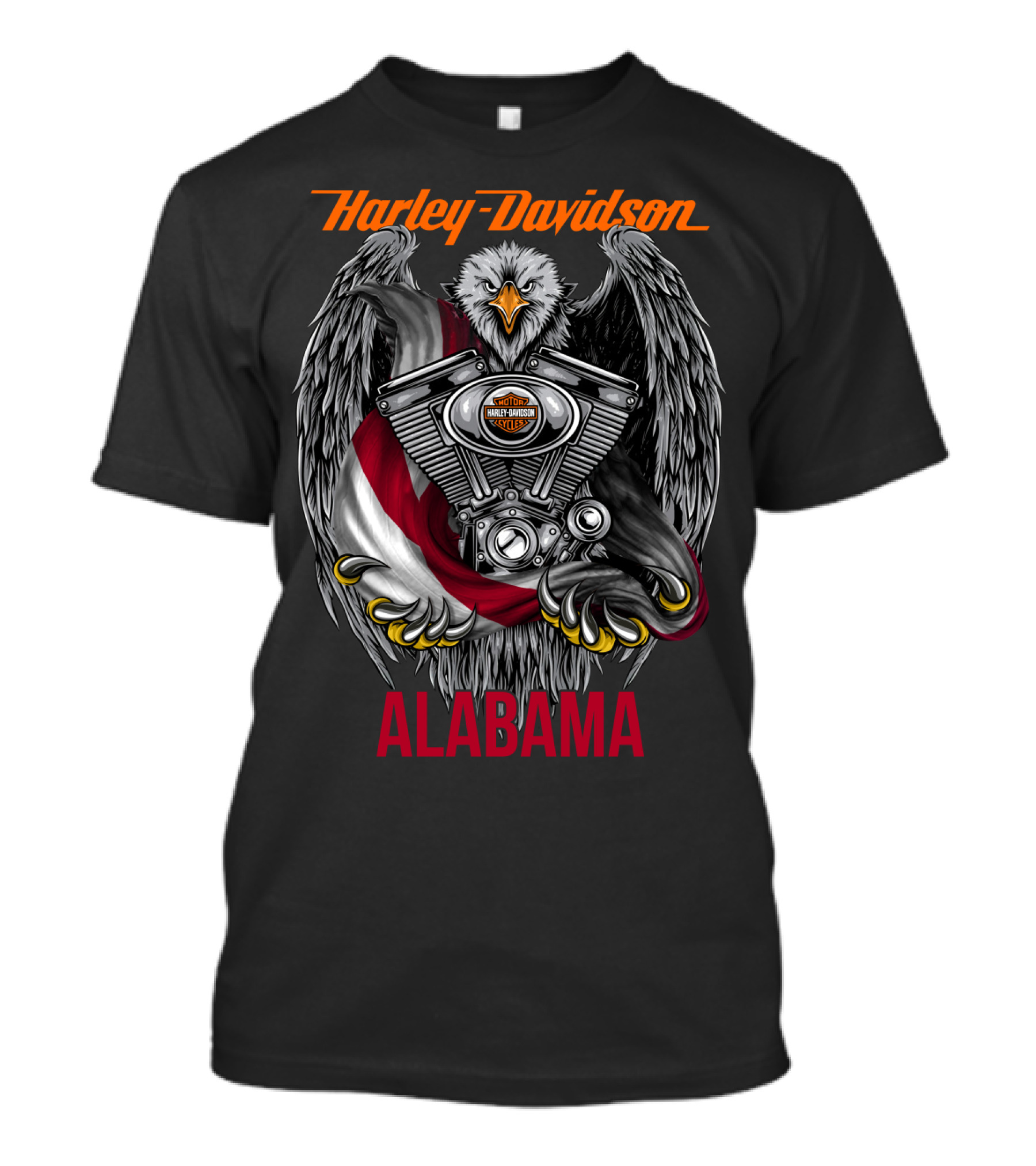 Harley Davidson Eagle Engine Alabama T-Shirt