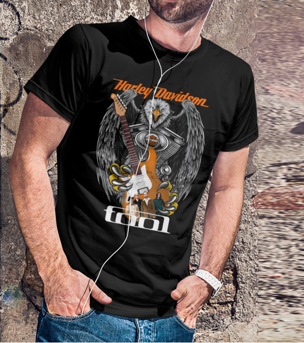 Harley Davidson Eagle Guitar Tool Band 53 T-Shirt
