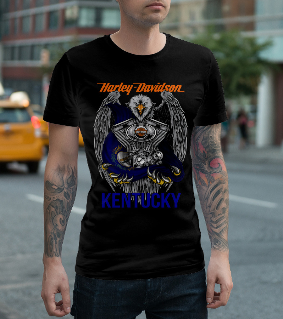 Harley Davidson Eagle Engine Kentucky T-Shirt