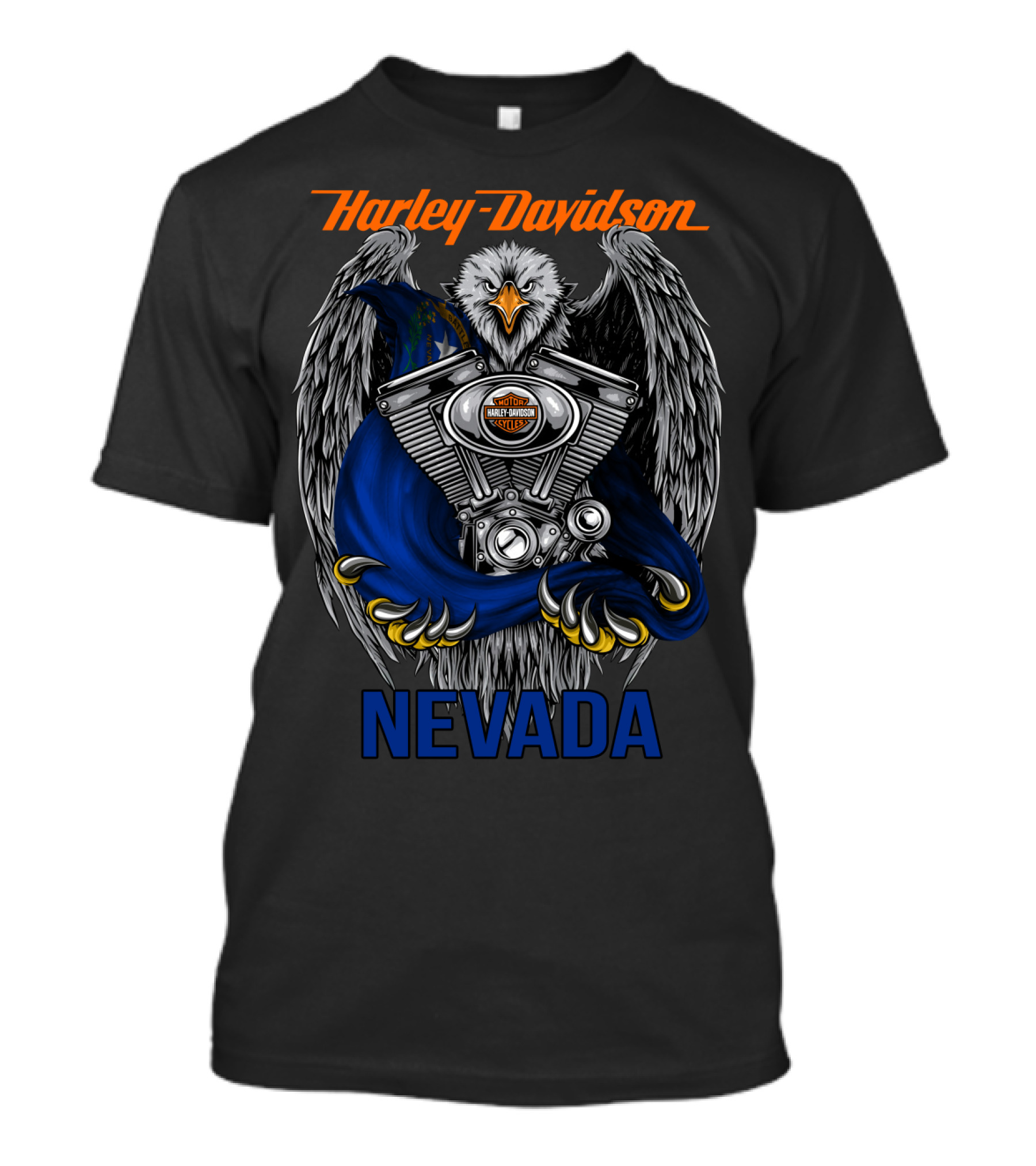Harley Davidson Nevada Eagle Engine T-Shirt