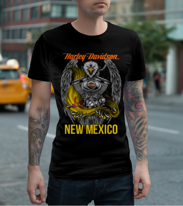 Harley Davidson Eagle Engine New Mexico T-Shirt