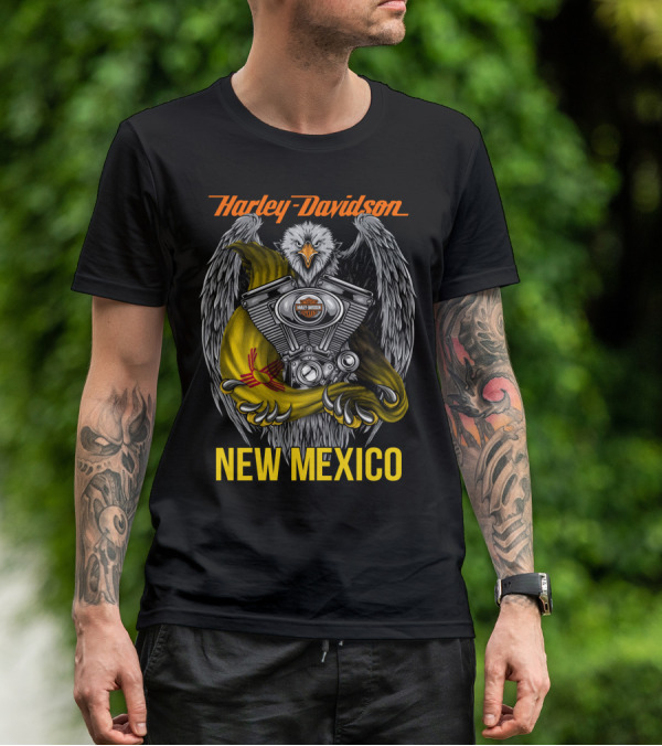 Harley Davidson Eagle Engine New Mexico T-Shirt