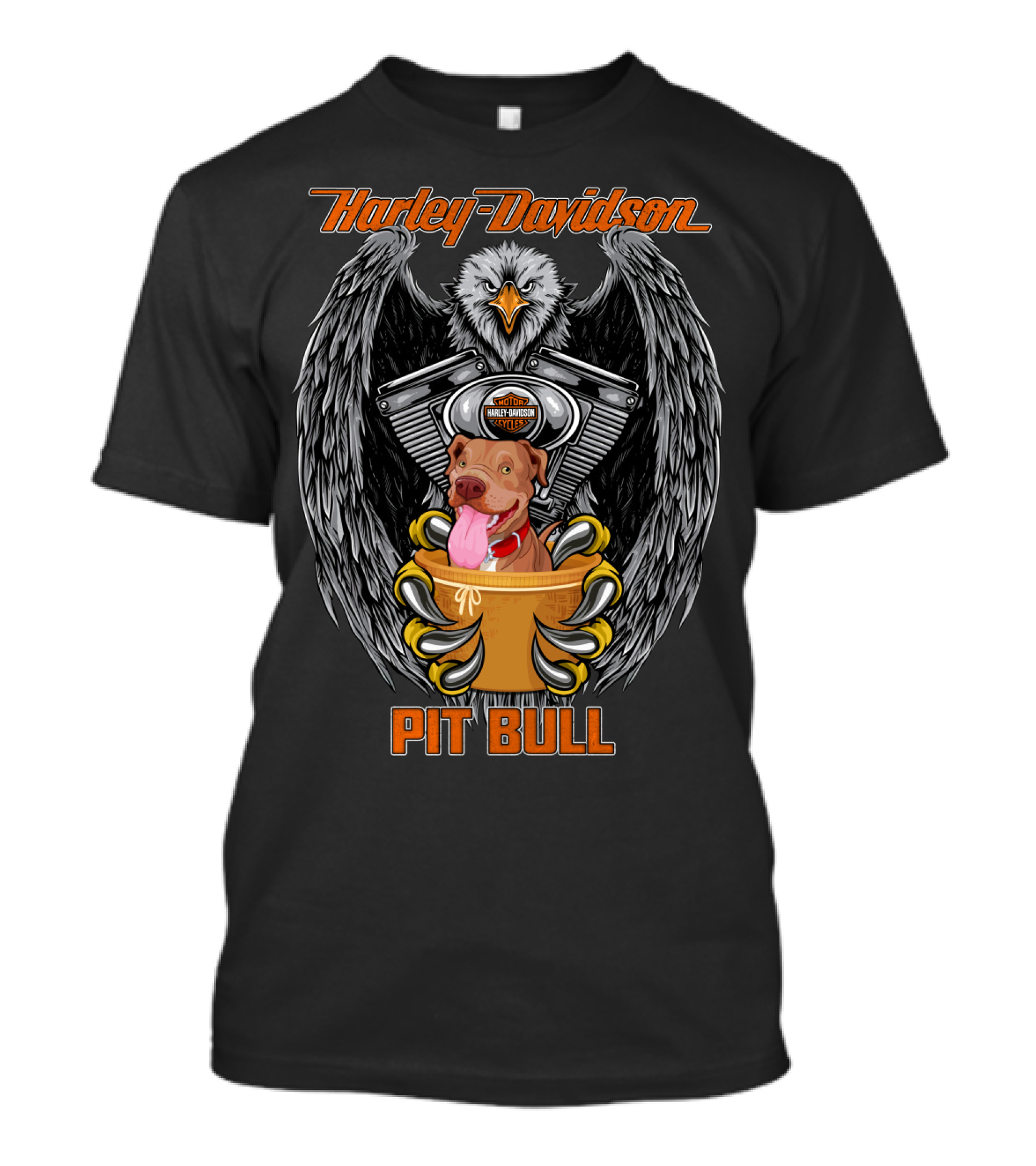 Harley Davidson Pit Bull Eagle T-Shirt