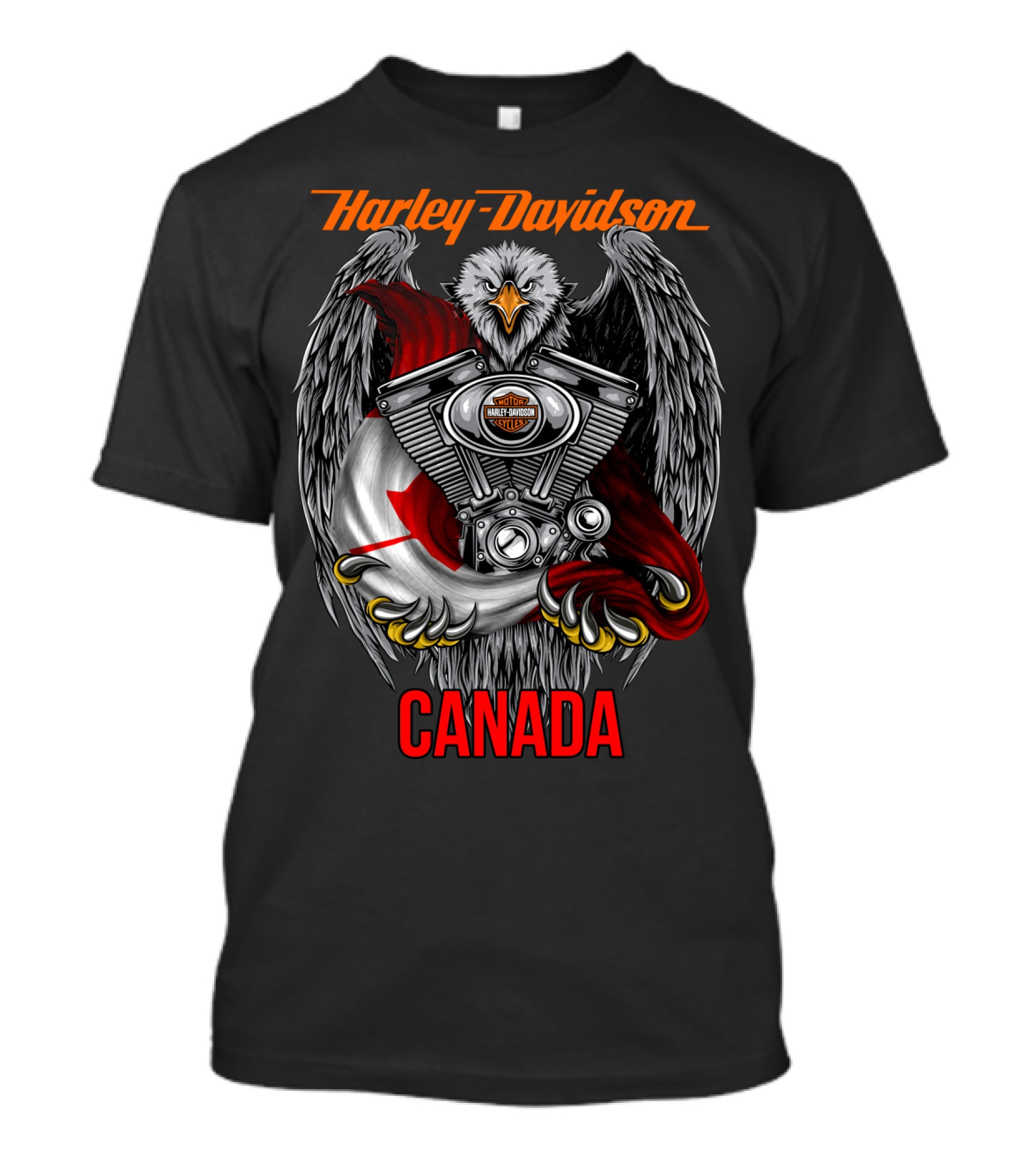 Harley Davidson Eagle Engine Canada T-Shirt