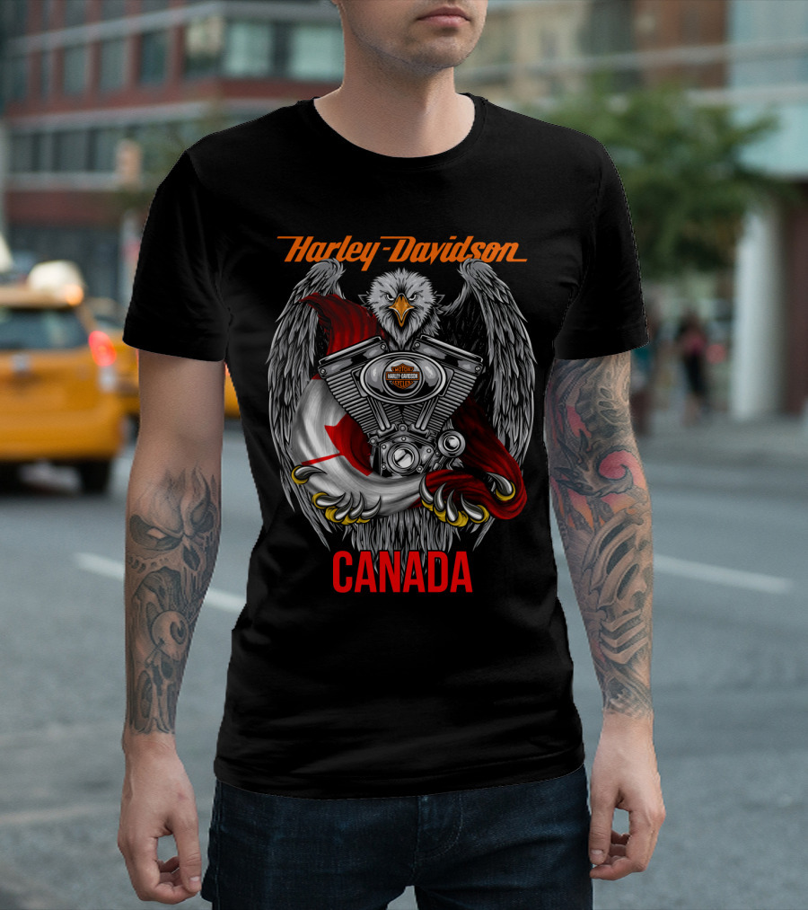 Harley Davidson Eagle Engine Canada T-Shirt